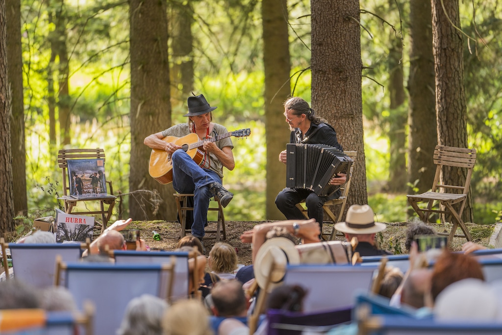 Ernst Molden and Walther Soyka at the Schrammel.Klang.Festival in 2023