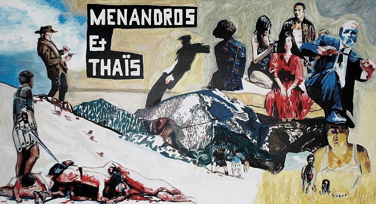 Plakat „Menandros und Thaïs“