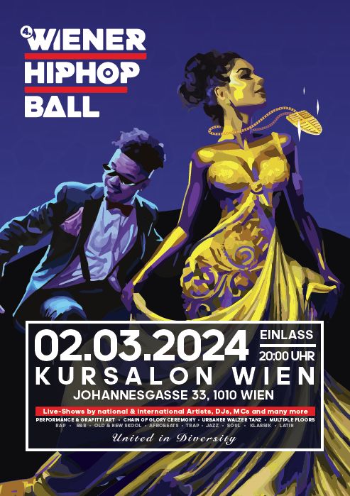 Plakat Wiener Hip Hop Ball