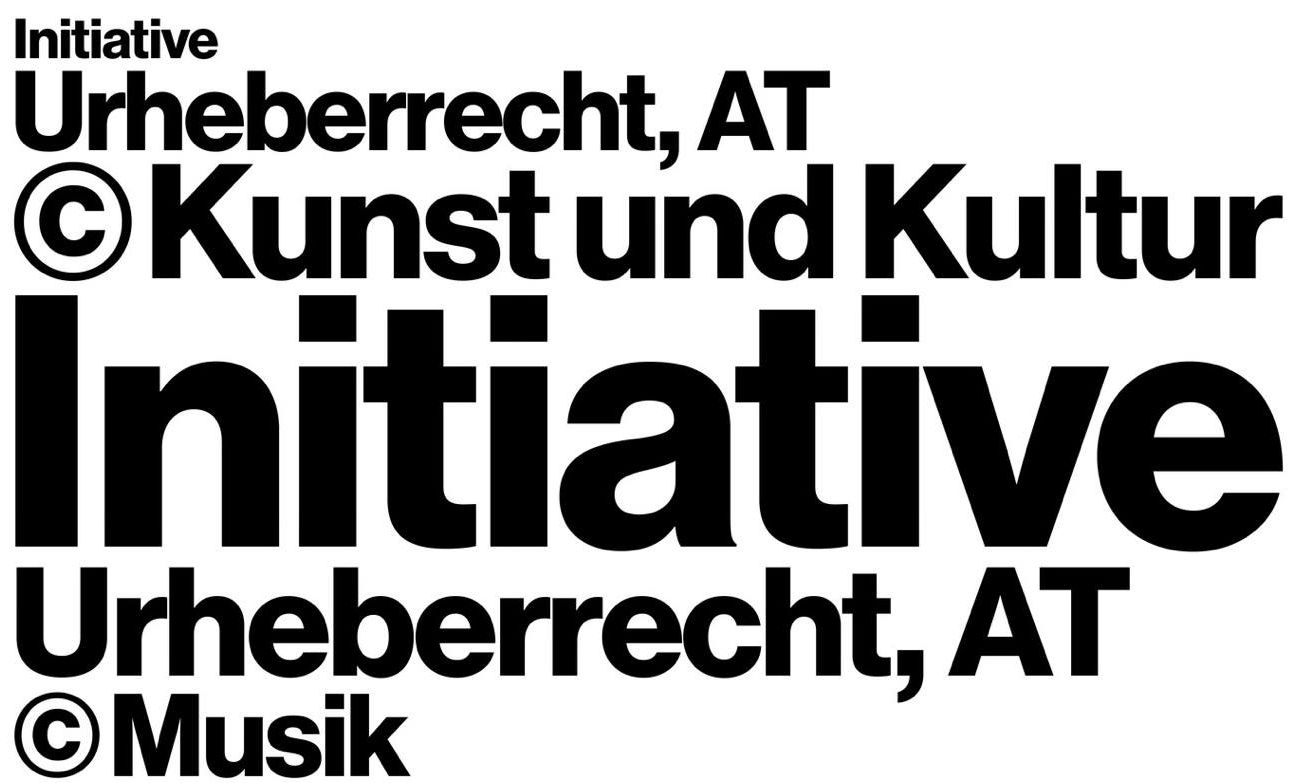 Sujet Initiative Urheberrecht